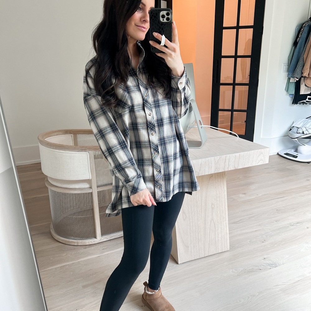 Lovers and friends Plaid top